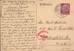 Postcard from Bremen-Vegesack to Pittsburgh, Pennsylvania