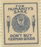 American Boycott German Goods Stamp