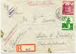 Dr. Ludwig Israel Laszky Cover from Urzedow (Lublin Province) to Dr. V. Kunz in Zurich, Switzerland