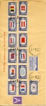 V-E Day Commemorative Envelope with Complete Set of Stamps of Countries Overrun by Nazis