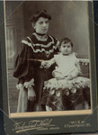 Viennese Cabinet Photograph of Mother and Child by Ferdinand Kral
