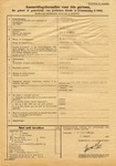 Dutch Registration for Jewish Man