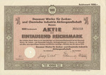 Stock Certificate for Degussa and Dessauer (1000 Reichsmark)