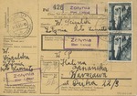 Receipt for Undelivered Package from Zolynia/Lancut to Dzika Street in Warsaw Ghetto