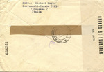 Ferramonti Concentration Camp Cover from Jewish Inmate Richard Mayer, Air Mail, Prisoner of War Post via Sofia-Istanbul to Carlo Weiskopf in Jerusalem