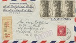 Cover from Internment Camp Les Milles, France. From M.M. Gottfried to Rosa Gottfried in Hartford, Connecticut
