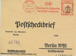 Partial Envelope with 1935 Meter Mark from Dressel & Ephraim Tuchhandler