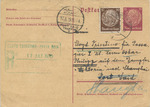 Postcard from Austrian Ship Redirected to German Refugee in Shanghai, China