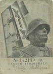 Italian Fascist Party Identification Card