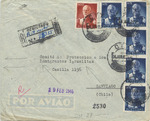 Airmail Cover Sent from Lisbon, Portugal Office of HICEM to Committee for Protections of Jewish Immigrants, Santiago, Chile
