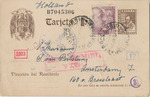 Postcard with Censor Markings from Rosa Cohen in Spain to Sara Van Perlstein-Hecht in Amsterdam
