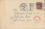 Correspondence from Montreal to Alexander Distler in Refugee Camp 41, Isle-aux-Noix, Quebec