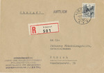 Envelope to the Jewish Aid for Emigrants, Materials Section in Zurich, from the Police and Justice Department, Labor Camp for Emigrants Bad-Schauenburg, Liestal