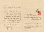 Lettersheet from Jakob Weinberg in Westerbork Transit Camp to M. Polack in Amsterdam