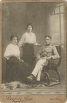 Cabinet Photograph of Soldier and Family Taken in Nyitra, a City in  Slovakia