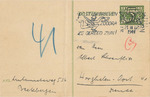 Postcard to Albert Schoenflies in Hooghalen-Oost in Drenthe (Westerbork) from Beekbergen, Netherlands