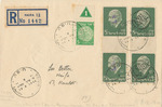 Registered Mail from Haifa Postmarked in English, Hebrew and Arabic