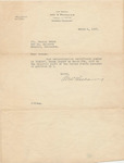 Letter from Abe Waldauer to Georges Zwirz Regarding his Naturalization Certificate