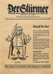 <i>Der Stürmer</i> Antisemitic Cartoon