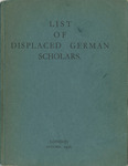 List of Displaced German Scholars and Supplementary List of Displaced German Scholars