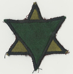 Green and Yellow Star of David Patch