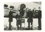 Neville Chamberlain Arriving at Heston Airport
