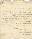Letter to Philander Chase by Mr. Harington