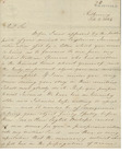 Letter to Philander Chase by Rev. Peter Roe