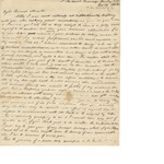 Letter to Philander Chase by Reverend I.G. Howard