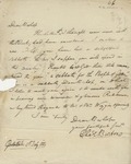 Letter to Philander Chase by Charles Burton