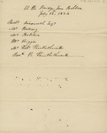 Memorandum of persons at the Bridge Inn, Bolton