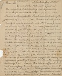 Letter to A. Battles by Rev. John Hall