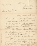 Letter to Benjamin Allen