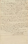 Letter to Philander Chase by Thomas Biddulph
