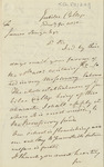 Letter to James Sawyer