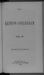 Kenyon Collegian - January 1859
