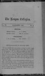 Kenyon Collegian - November 1860