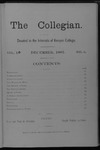Kenyon Collegian - December 1887