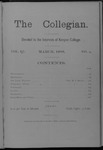 Kenyon Collegian - March 1888
