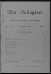 Kenyon Collegian - October 1888