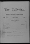 Kenyon Collegian - April 1889