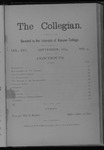 Kenyon Collegian - September 1889