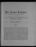 Kenyon Collegian - November 1895