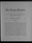 Kenyon Collegian - January 1896