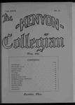 Kenyon Collegian - May 1899
