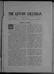 Kenyon Collegian - May 1901
