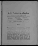 Kenyon Collegian - November 1901