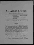Kenyon Collegian - June 1902