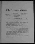Kenyon Collegian - July 1902