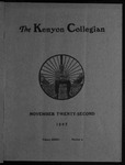 Kenyon Collegian - November 22, 1907